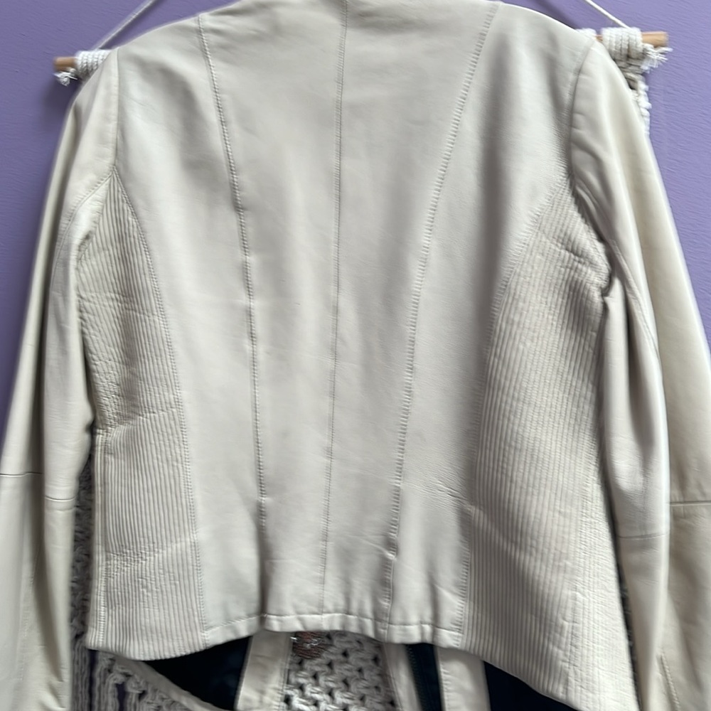 Zara Basic Moro Leather Jacket Size L - image 5